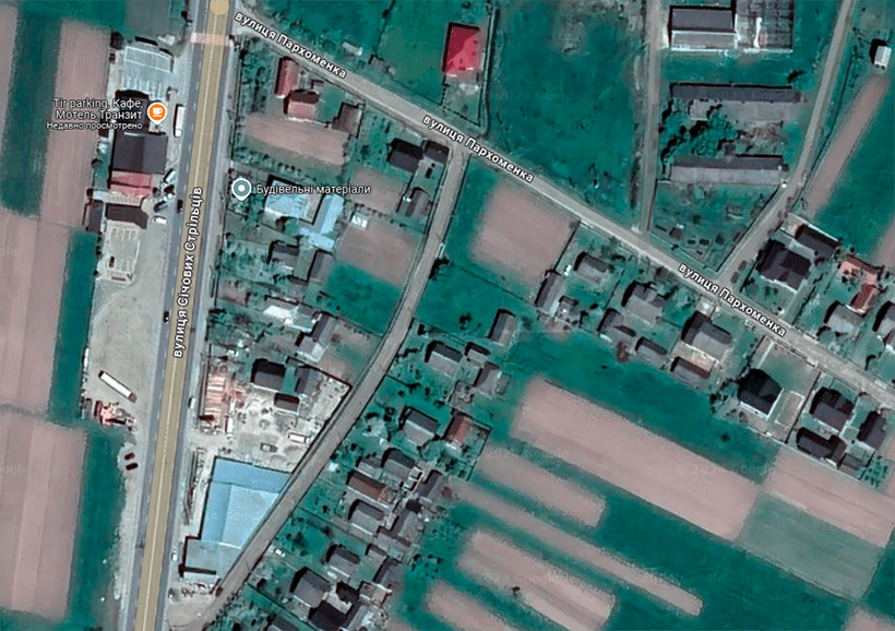Parking TIR v Ivano-Frankivski Ukraine