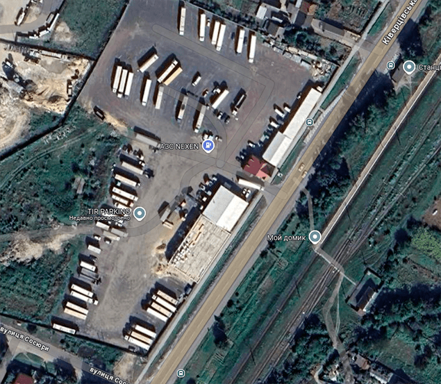 Parking TIR Lutsk Ukraine