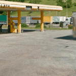 Parking TIR v Mukachevo Ukraine