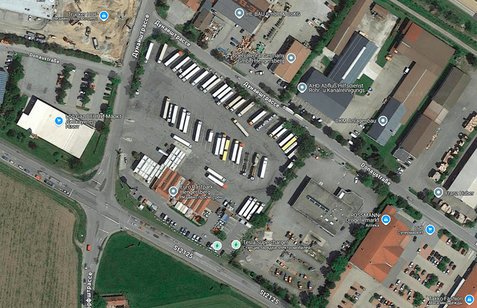 Parking LKW Hengersberg Germany