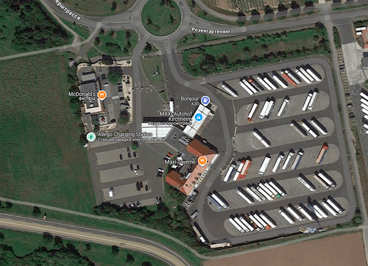 Parking LKW Kirchheim Germany