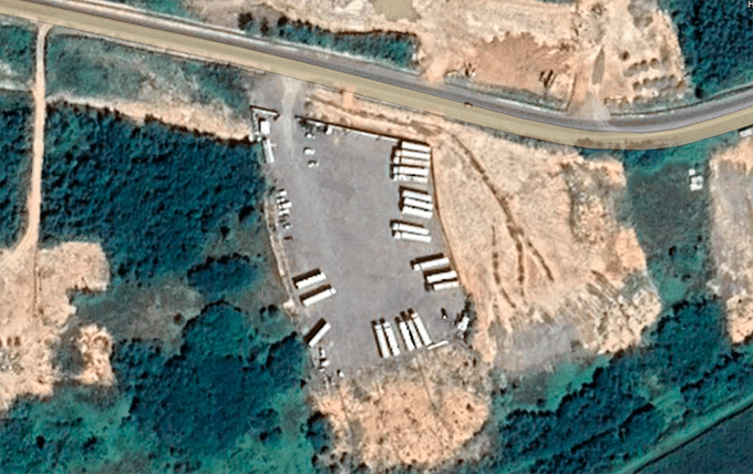 Parking TIR v Sel'tso Ukraine