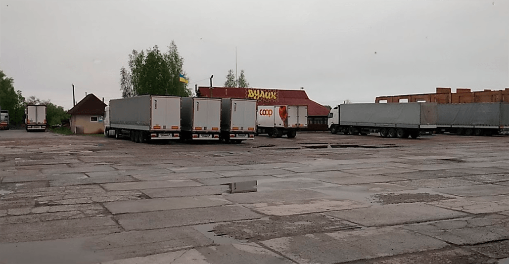 Parking TIR Bronyky Ukraina