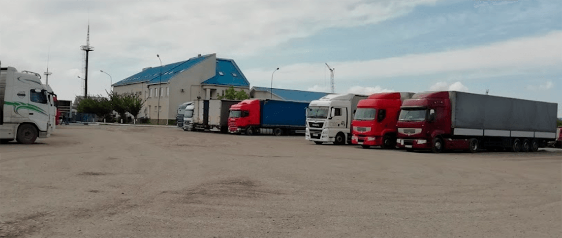Parking TIR Użhorod Ukraina