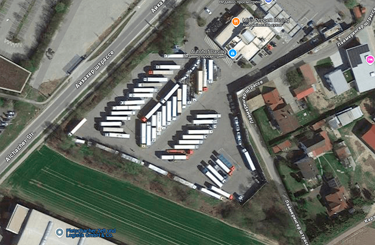 Parking LKW Dasing Germany