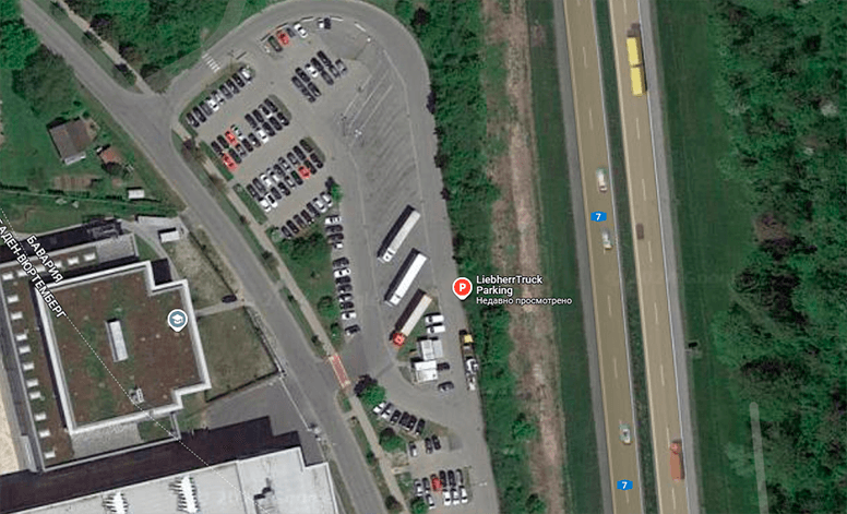 Parking LKW Fellheim Germany