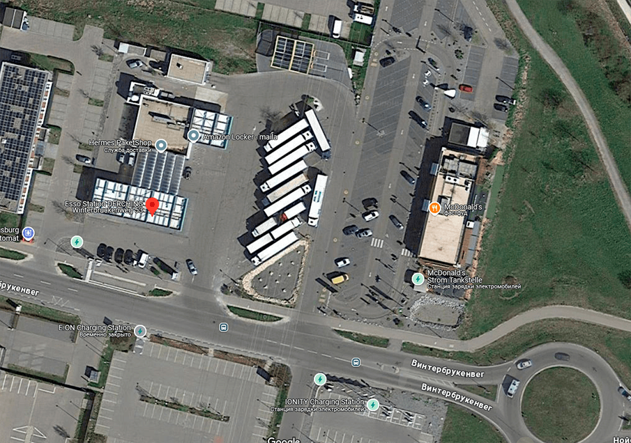 Parking LKW Friedberg Germany