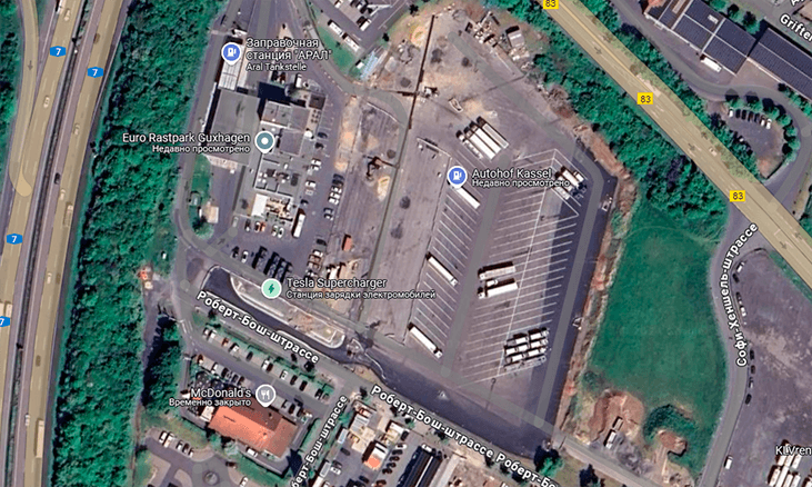 Parking LKW Guxhagen Germani