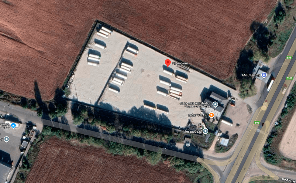 Parking TIR Velyka Dymerka Ukraine