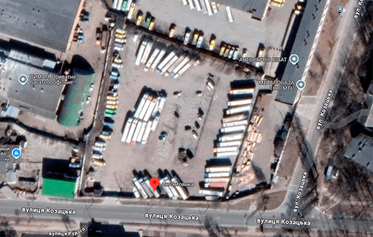 Parking TIR Chernihiv Ukraine