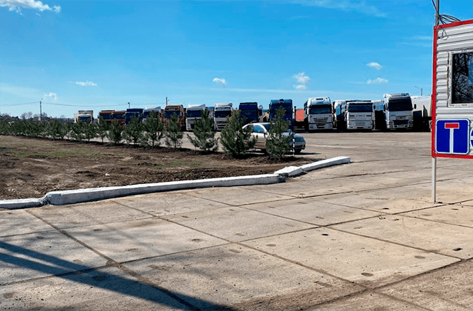 Parking TIR Odesa Ukraine