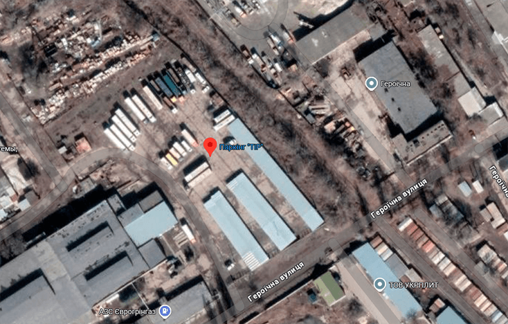 Parking TIR sumy Ukraine