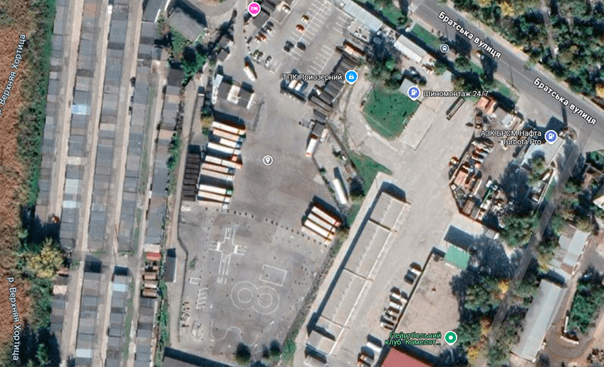 Parking TIR Zaporizhzhia Ukraine