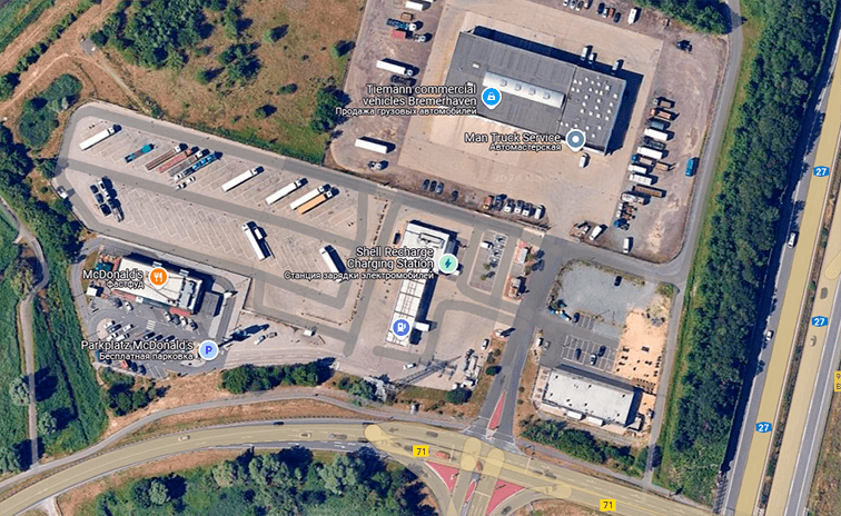 Parking Lkw Bremerhaven Germany