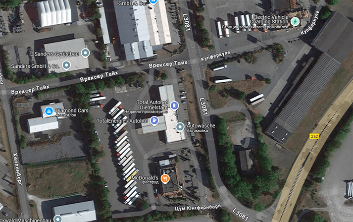 Parking LKW Diemelstadt Germany