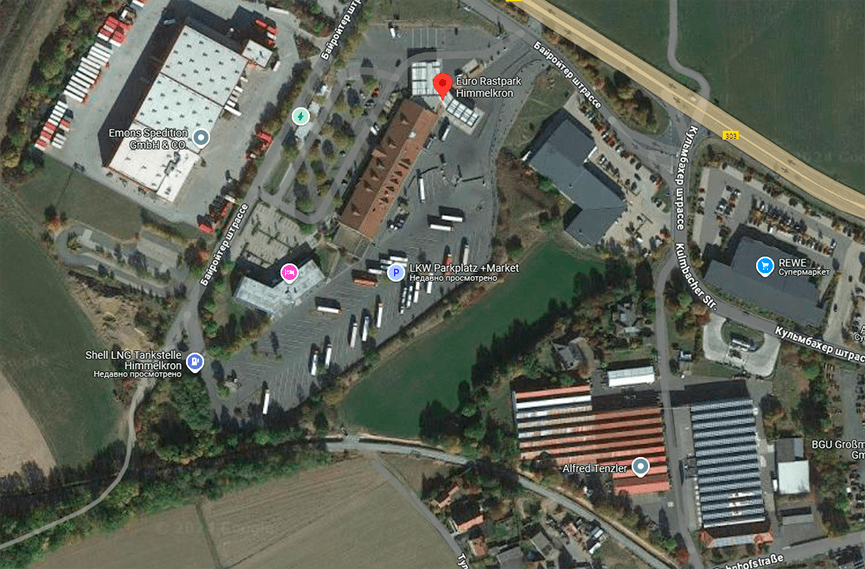 Parking LKW Himmelkron germany