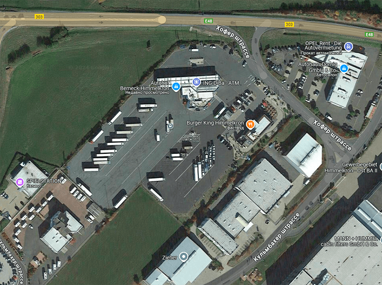 Parking LKW Himmelkron Germany